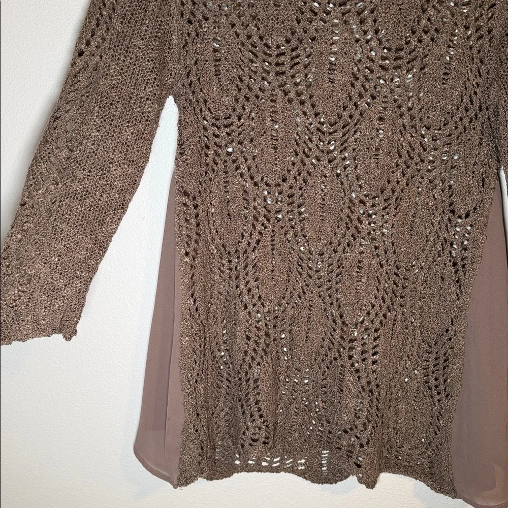 Y2K American Vintage Flowy Boho Fairy Grunge Knit Top - Picture 2 of 4